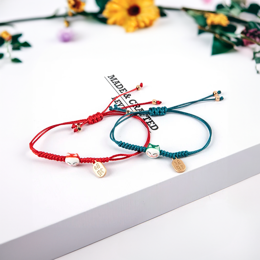 Bracelet Koban Maneki Neko - Un porte-bonheur avec le motif du Maneki Neko pour attirer la prospérité