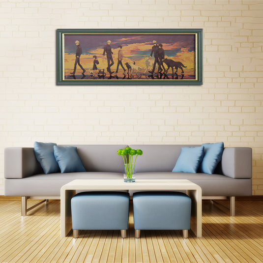 Accessoire de Fan Jujutsu Kaisen - Affichez votre passion pour l'anime avec cette affiche en papier kraft, un hommage rétro à Satoru Gojo et Megumi Fushiguro