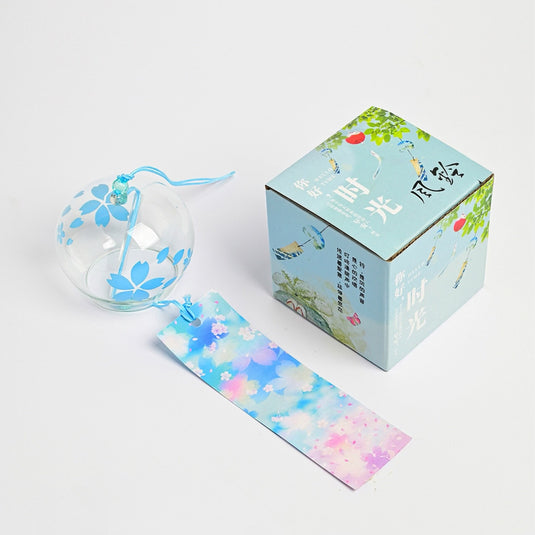 Cloche à Vent Japonaise - Captivez vos sens avec cette cloche à vent aux motifs de sakura, un ajout harmonieux à votre espace de vie