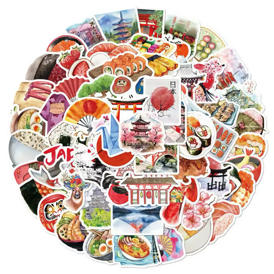 Autocollants Mont Fuji et sakura, Japonify – Produits Japonais