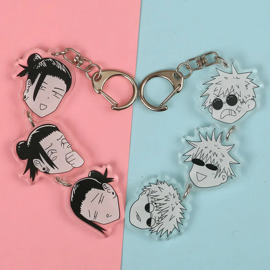 Pièce de Fan Jujutsu Kaisen - Montrez votre dévouement pour Suguru Geto avec ce porte-clés en acrylique de 11 cm, une manière élégante de célébrer ce personnage emblématique