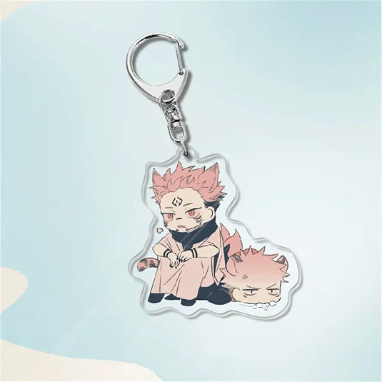 Porte-clés Japonify, Itadori et Sukuna, produits japonais Jujutsu Kaisen