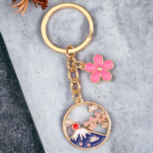 Accessoire de voyage : porte-clés souvenir du Japon Fujisan