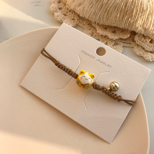 Bracelet Maneki Neko - Le Maneki Neko, porte-bonheur emblématique du Japon bracelet japonais neko