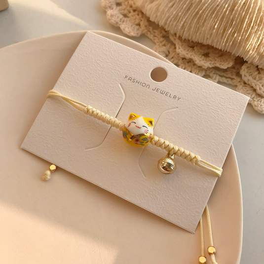 Bracelet Maneki Neko - Le Maneki Neko, symbole de bon augure et de succès bracelet japonais chat japonais