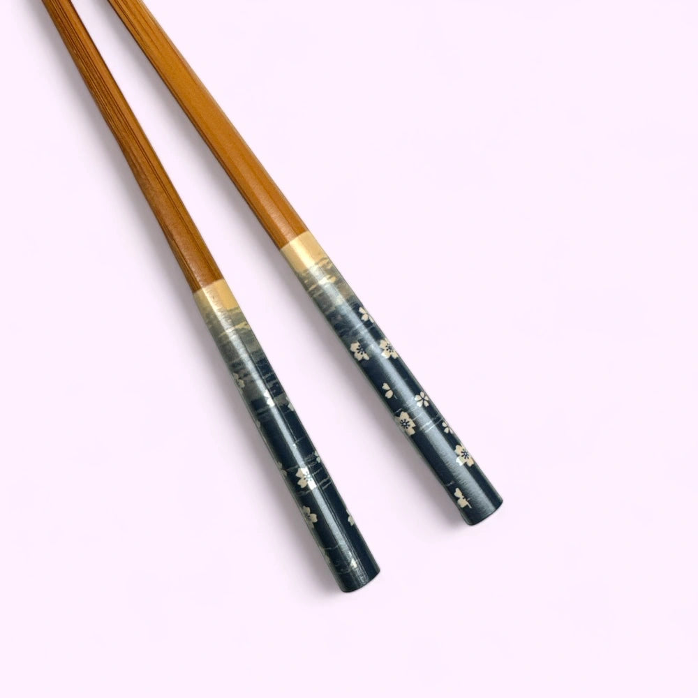 Baguettes japonaises en bambou motifs cerisiers en fleurs, Japonify - Produits - Cadeaux Japonais