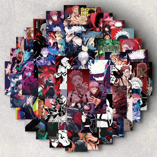 stickers autocollants japonais jujutsu kaisen exclusivité japonify site produits japonais manga animé