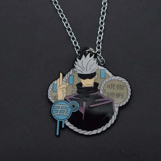 Idée cadeau pour fan d'anime : bijou Satoru Gojo Jujutsu Kaisen