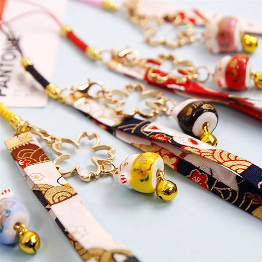 Idée cadeau romantique : bijou de téléphone japonais traditionnel pour attirer l'amour