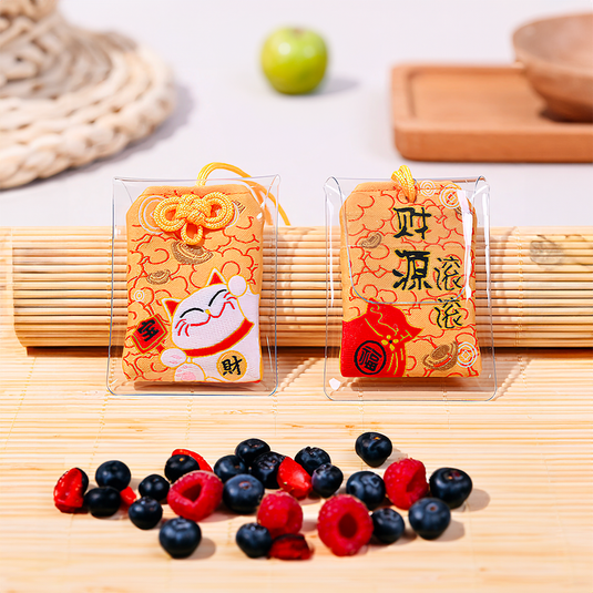 Omamori porte-bonheur pour la prospérité financière et le business, amulette japonaise pour attirer l'argent et le succès commercial