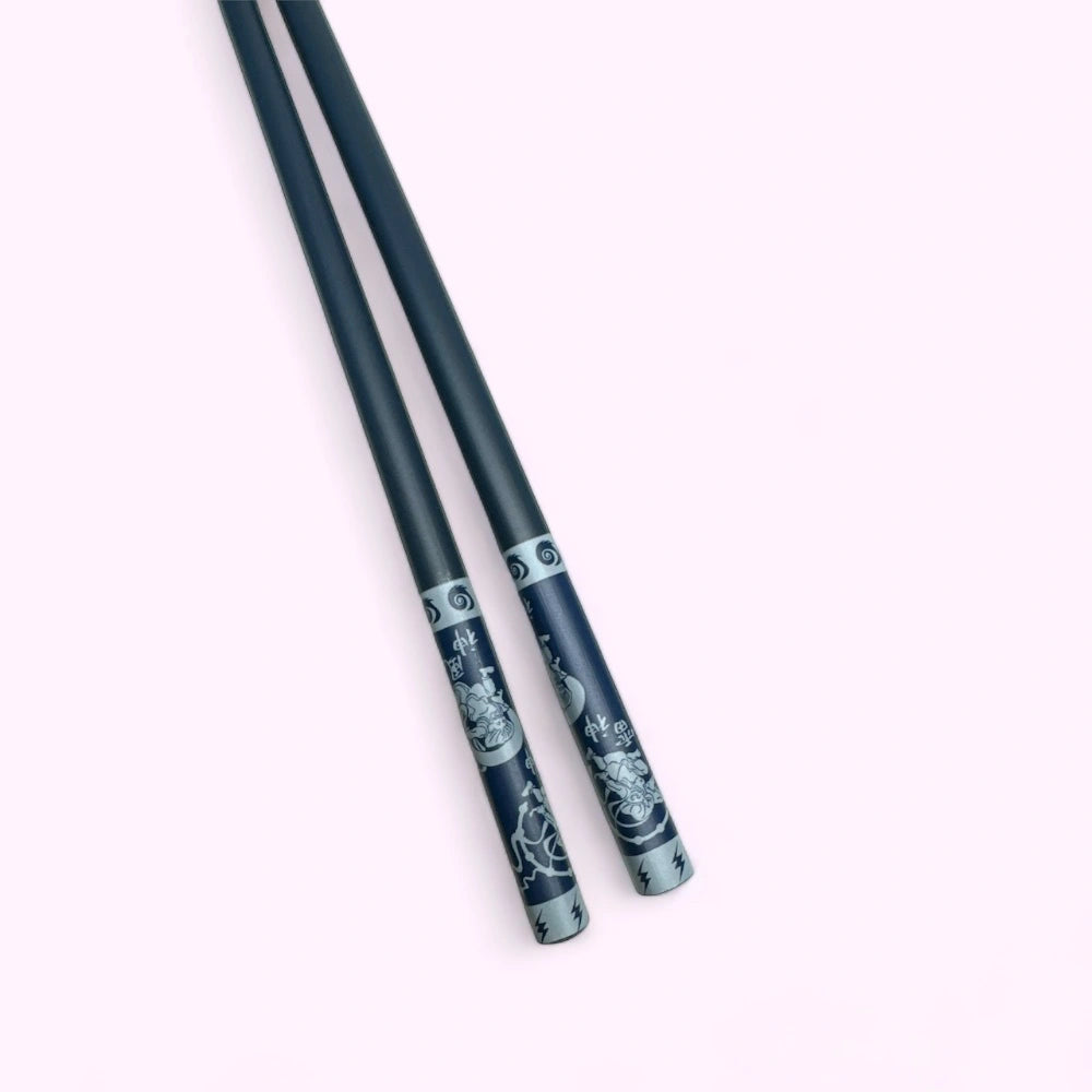 Baguettes japonaises en bambou motifs Oni, Japonify - Produits - Cadeaux Japonais