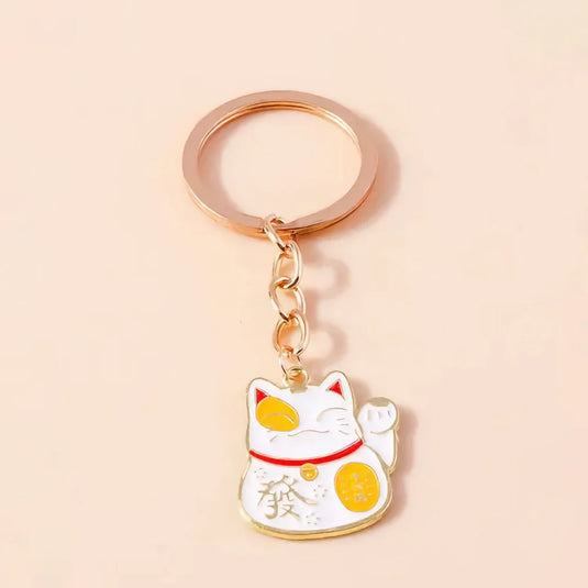 Porte-clés japonais Maneki Neko, Japonify, idées cadeaux japonais, bijoux japonais